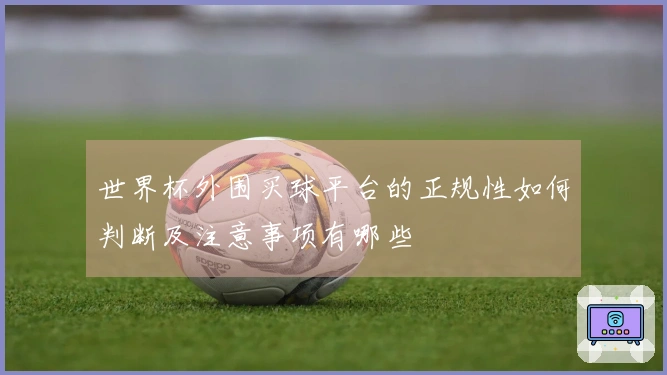 世界杯外围买球平台的正规性如何判断及注意事项有哪些