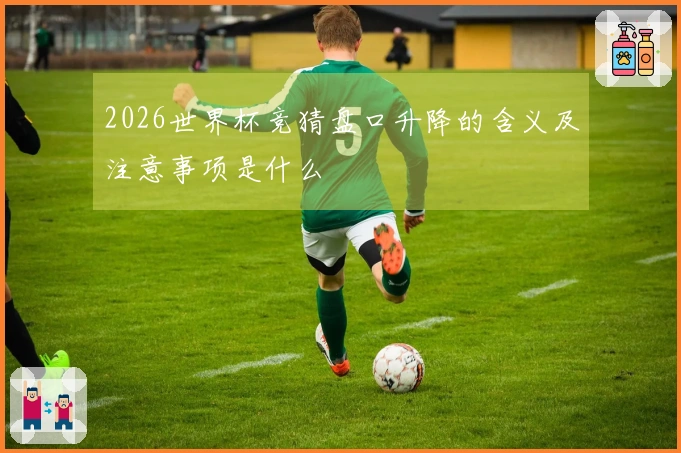 2026世界杯竞猜盘口升降的含义及注意事项是什么